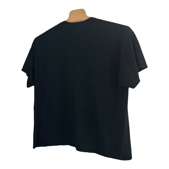 Vintage American Flag with Eagle Mens 2XL Patriotic T -Shirt Gildan Black - Picture 3 of 4